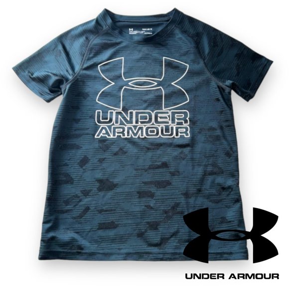 π2/$20π Under Armour Heatgear Kids' Short-sleeve Top, Black, Large - Picture 1 of 6